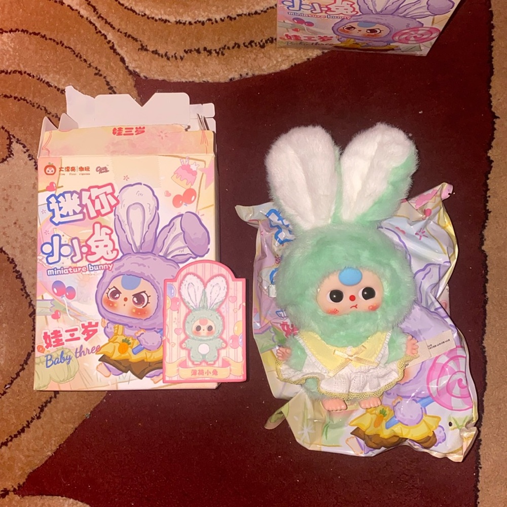 Baby Three Miniature Bunny Series Confirmed Box